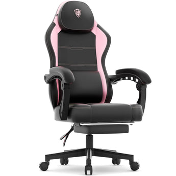 Dowinx LS-6650B Classic PU Leather Gaming Chair(Pink) Dowinx