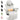 Dowinx Recliner Chair with Massage Lumbar LS-66D3A White Dowinx